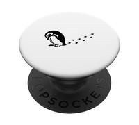 Nihilistic Penguin Footprints - Dark Humor Existential Meme PopSockets Adhesive PopGrip
