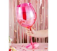 NiHome 2400 ml Pink Giant Wine Glass, Large Capacity Unique Centerpiece Stunning Color for Celebrations and Decor, Artisan Crafted Lead-Free Hand-Blown Crystal Elegant for Home or Parties