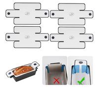 NiHome 4-Pack Silicone Bread Loaf Pan Liners, Reusable and Nonstick Silicone Bread Sling, Fit for 9x5, 9.5x5, and 10x5 Inch Loaf Pans, Dishwasher Safe, Easy to Clean (White)