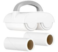 NiHome Dual Lint Remover Roller & 4 Refills, Strong Adhesive for Pet Hair, Dust, Lint Removal on Clothes, Furniture, Bedding, Curtains, Car Seats, 90 Sheets/Roll, Easy Tear & Replace for Travel, Home