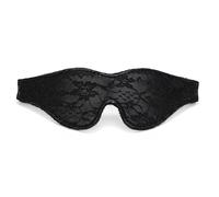 NIhtian Satin Eye Mask, Soft Comfortable Silk Sleeping Cover Blindfold Tie for Valentine's Day Gift, Sleep Blindfold for Adults Play (BLACK)