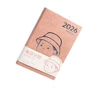 NIHUIFA 2026 Daily Planner 200 Sheets Dated Leather Academic Planner with Ribbon Bookmarks For Men Women Daily Planning