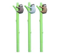 NIHUIFA 3 PCS 3D Gel Pen Refillable Liquid Gel Pen 0.5mm Refills Party Giveaways Supplies Class Reward For School Office Pens Fine Point 0.5 Black Blue