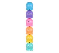 NIHUIFA 5 Colors Fluorescent Scribble Pen Cute Octopus Highlighter Set Manga Markers Stationery Student School Supplies Quick Dry Cute Macron Assorted Ink-5 Colors