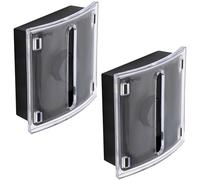 NIHUIFA Clear Note Dispenser Space Saving Pull Out Sticky Notes Organiser Storage Box for Desk Organization 10.5x10x4cm