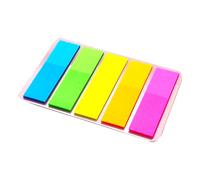 NIHUIFA Colored PET Label 1000Sheets Repositionable Writable Adhesive PET Notes Page Marker for Notebook Planner Binder Folder