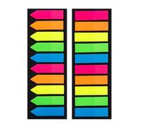 NIHUIFA Coloured PET Label 100/120 Pieces Repositionable Writable Adhesive PET Note Page Marker for Notebook Planner Binder Folder