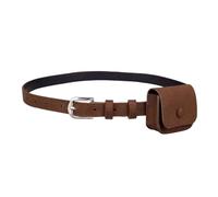 NIHUIFA Korean Styles Small Belt Bag for Women PU Leather Waist Pack Small Purse with Removable Belt for Travel Event, Dark Brown, as the pic show