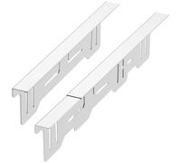 NIHUIFDPY 2Pcs Stove Gap Filler 13.8-27.6 Inch Adjustable Stove Gap Covers Stainless Steel Stoves Counter Gaps Cover, Heat Resistant Gaps Covers for Cooker for Kitchens Stoves(silver)
