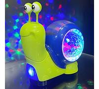 NIHUIFDPY Baby Musical Crawling Toys, Crawling Snail Baby Interactive Toy with Color Light and Music, Cartoon Babies Dancing Early Learning Snail Electric Car Toy for Toddlers Home School