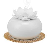 NIHUIFDPY Essential Oil Diffusers, Top Ceramic Diffuser Humidifier, 200ml Small Aromatherapy Diffusers, Decorative Oil Diffuser Cute USB Rechargeable Aroma Diffuser for Bedroom Home Office(white)