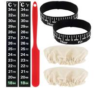 NIHUIFDPY Pro Sourdough Starter Kit with 2 Cloth Covers, 2 Temperature Paper, 2 Date Marked Feeding Bands and 1 Silicone Scraper for Making Delicious Breads (No Sourdough Starter Jar)