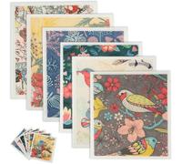 NIHUIFDPY Swedish Dishcloths, Mixed Colours Reusable Kitchen Dish Towels, Absorbent and Quick-Drying Dish Cloths, Washable Kitchen Wash Rag, Soft Cellulose Sponge Cloths 7.7 X 6.7inch(style 3 (6PCS))