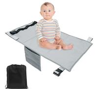 NIHUIFDPY Toddler Airplane Bed, Portable Airplane Foot Hammock for Kids, Grey