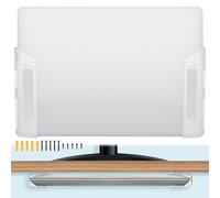 NIHUIFDPY Universal Wall & Under Desk Laptop Mount Holder with Anti Scratch Protection Pad, Adhesive and Screws for Keyboards Tablets Device Up to 1.26 in Thick(Transparent)
