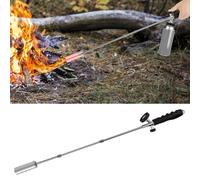 NIHUIFDPY Weed Burner Weeds Wand Gas Weeds Killer Removable Blow Torch with 2 Poles Multifunctional Weedes Torch Burner with Nonslip Rubber Handle Safe for Camping Stove Blowtorch BBQ