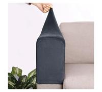 NIHUJALE Couch arm Covers, Sofa Armrest Protectors Removable Covers Silver Fox Velvet Multicolor Multiple Sizes Pack of 2(Blue2)