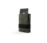 NIID Wallet for Men,Minimalist Front Pocket Wallet for Men - RFID Blocking Leather Bifold with Pop Up Card Holder, 2 ID Windows, Money Clip & Gift Box, Green, Leisure