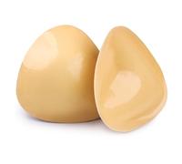 Niidor Bra Inserts,Double-sided Sticky Bra Pads Inserts Push Up, Bikini Padding Inserts Reusable, Stick on Bra Pads for Swimsuit Sport Bra (Medium/Nude)