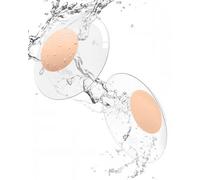 Niidor Nipple Covers Invisible Reusable Pasties Transparent Nipple Covers for Women Silicone Nipple Patches Seamless Ultra-thin Sticky Nipple Cover (Champagne,8CM)