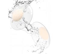 Niidor Nipple Covers Invisible Reusable Pasties Transparent Nipple Covers for Women Silicone Nipple Patches Seamless Ultra-thin Sticky Nipple Cover (Cream,12CM)