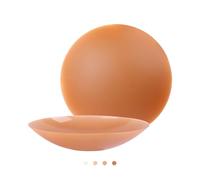 Niidor Non Adhesive Nipple Covers for Women - Reusable Invisible Silicone Pasties - Seamless Stickers With Travel Case (Coco,8cm)