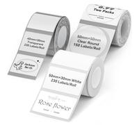NIIMBOT 3 Rolls Label Maker Tape Thermal Paper Waterproof Labels Thermal Printer Labels with Self-Adhesive for B21/B1/B3S Label Maker