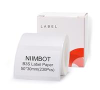 NIIMBOT 3 Rolls Label Maker Tape Thermal Paper Waterproof Labels Thermal Printer Labels with Self-Adhesive for B21/B1/B3S Label Maker (2 in x 1.18 in(White*3 Rolls)
