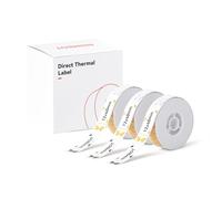 NIIMBOT 3 Rolls White and Transparent Label for D110/D11 Label Printer (12 X 40mm Cat)