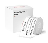 NIIMBOT 3 Rolls White Thermal Labels for D11/D110/D101 Label Maker