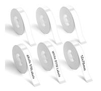 NIIMBOT 6 Rolls Label Maker Tape Thermal Paper 0.47" x 2.95"(12×75mm) Printer Sticker Labeling Tape with Self-Adhesive for D11/D110/D101 Label Maker