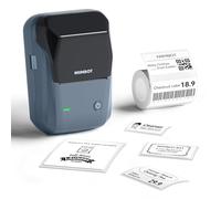 NIIMBOT B1 Label Maker with 1 Roll Tape, Portable Bluetooth Label Printer, 20-50mm Printing Size Thermal Label Maker Machine for Home,School,Office,Retail (Blue)