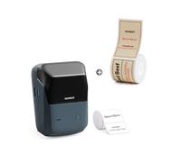 NIIMBOT B1 Pro 300DPI Bluetooth Label Printer with 50x80mm Red & Black Roll - for DIY Crafts, Study Notes, Gift & Journal Labeling