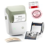 NIIMBOT B1 Pro Label Maker with 1 Roll Label, 300 DPI HD Bluetooth Thermal Label Printer for Home Office Small Business Organization, for DIY Crafts, Scrapbook, Photos, Meomo, Green
