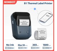 Niimbot B1 Self-Adhesive Sticker Maker Business Barcode QR Code Thermal Label Printer 20-50mm Printing Width Labeling Machine