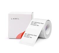 NIIMBOT B21/B3S Lable Maker Tape 1.97" x 2.76" (50×70mm) Waterproof Sticker Paper Shipping Address Labeling Replacement with Self-Adhesive,1 Roll of 110pcs (White)