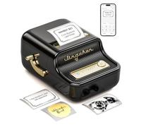 NIIMBOT B21 Label Maker Bluetooth,Thermal Label Printer Mini Sticker Maker Machine, Printing Size 20-50mm for Clothing Jewelry Supermarket Small Business with 1 Roll 50x30mm Label (Black)