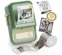 NIIMBOT B21 Pro Label Maker, 300DPI HD Label Printer, Ideal for Notes,Photos, Study Graphics, Memo Maker,50x30mm Label,230Pcs(Pine Green)