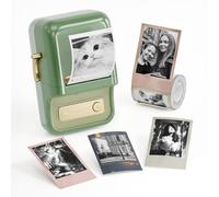 NIIMBOT B21 Pro Label Maker Machine,Thermal Label Printer,Portable Inkless Label Makers for Home/Office/Business, with 1 Pack 50x30mm White Label, Compatible with iOS & Android, (Dark Green)