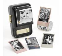 NIIMBOT B21 Pro Label Maker Machine,Thermal Label Printer,Portable Inkless Label Makers for Home/Office/Business, with 1 Pack 50x30mm White Label, Compatible with iOS & Android, (Black)