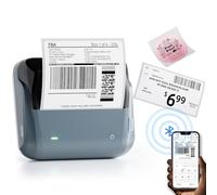 NIIMBOT B4 Bluetooth Thermal Label Maker 4x6 Shipping Label Printer Portable Sticker Maker with 1 Roll 4'' x 6'' Label for Small Business