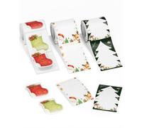 NIIMBOT Christmas Stickers 3 Rolls Labels for B1/B2/B21/B31 Label Maker | Waterproof, Oil-Proof Sticker Labels for Christmas Cards, Gift Wrapping, Envelope Decoration, and Custom Name Labels