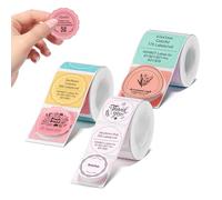 NIIMBOT Custom Stickers for B1/B2/B21/B3/K2/K3/B4 Label Maker | 3-Roll Label Set, Personalised Stickers for Business, Home, School & Office Organization