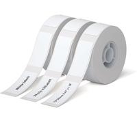 NIIMBOT D110 Label Maker Tape Adhesive White Label Paper 0.47" X 1.18" (12 X 30mm) 210 Labels/Roll, Compatible for NIIMBOT D11 D110 Sticker Printer, Thermal Paper Black on White, 3-Roll
