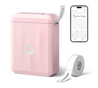 NIIMBOT D110 Mini Label Maker, Bluetooth Label Printer, Versatile App with 60+ Characters and Over 1000+ Icons for Organizing Home, Kitchen, School and Office, Pink