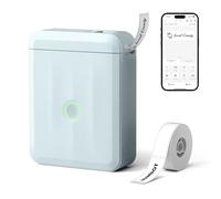 NIIMBOT D110 Upgraded Version Mini Label Maker Machine with Tape, Portable Bluetooth Thermal Printer, Sticker Maker with Multiple Templates for Office Organization Home Kitchen School, Blue