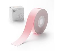 NIIMBOT H1S Self-Adhesive Continuous Thermal Label Paper 15 mm x 7.5 m Black on Pink, for NIIMBOT H1S Label Maker, for Home Office School Organization, Gift for Decoration