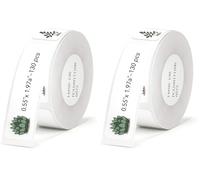 NIIMBOT Label Maker Tape for D11/D110/D101/H1S,Plant Pattern Thermal Lable 0.55"x1.97"(14x50mm),130 Per Roll (Pack of 2)