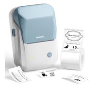 NIIMBOT Label Maker with Tape 50×30mm, B1 2 Inch Portable Bluetooth Label Printer, Thermal Label Maker Machine for Home,School,Office, Retail (Blue White)