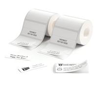 NIIMBOT Label Roll for B1/B21/B3S Label Maker, 2'' x 0.6''x2 (50x15mmx2) Waterproof, Oil-Proof and Tear-Proof Sticker Labels for Jar/Bottle/Spice/File-2Rolls
